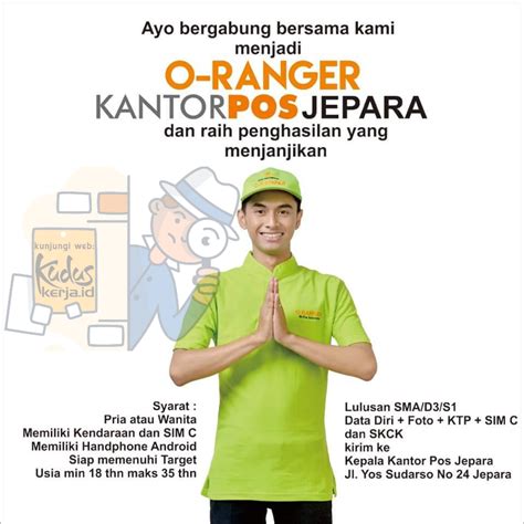 Lowongan kerja kantor pos jakarta terbaru 2021 bagi lulusan sma, smk, diploma, dan s1 tersedia hari ini di www.lokerhariini.com. informasi lowongan kerja Kantor POS - Lowongan Kerja Kudus ...