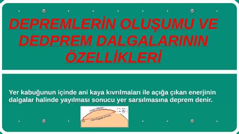 Bu sarsıntılar, çevreye dalgalar hâlinde yayılmaktadır (şekil 1.13). DEPREMLERİN OLUŞUMU VE DEDPREM DALGALARININ ÖZELLİKLERİ by ...