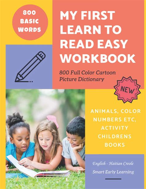 Buy My First Learn to Read Easy Workbook 800 Full Color Cartoon Picture ...