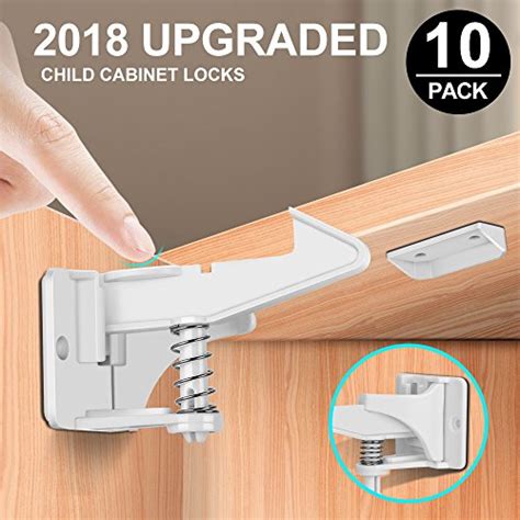 Child baby safety locks proofing sliding glass cabinet microwave oven childproof. Child Safety Cabinet Locks,Furado Upgraded Baby Safety ...