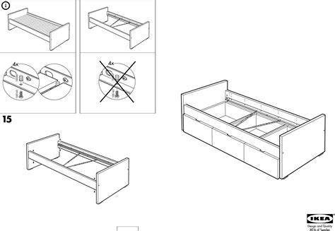 Hemnes bett in der rubrik haushalt & möbel. Bedienungsanleitung Ikea Brekke bed (Seite 1 von 6 ...