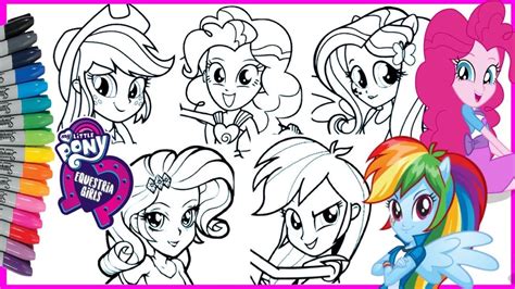 Mobile coloring built the mewarnai kuda poni app as a free app. Mewarnai Kuda Poni MLP Equestria Girls Coloring Page - YouTube