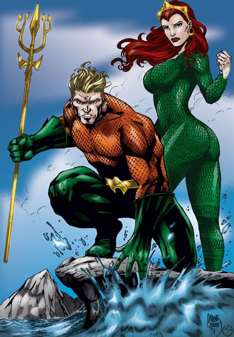 Mera aqua aquaman kachima dccomicsfanart aquamanmovie. Aquaman and Mera by MarcBourcier on DeviantArt