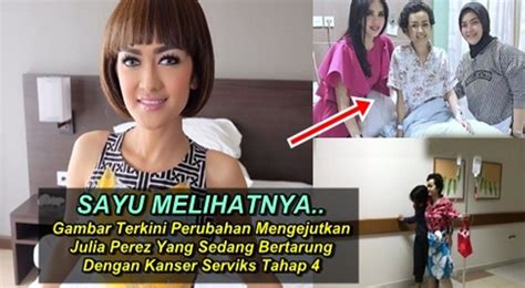 Doktor mendapati terdapat tumor yang besar pada bahagian bawah esofagus. 13 FOTO Terkini Perubahan Mengejutkan Julia Perez Yang ...