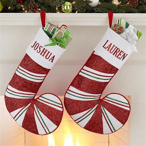 Candy stocking stuffer jewels with cherry, mint and coconut flavors. Glitter Candy Cane Personalized Stocking | Personalized stockings, Personalized candy, Candy cane