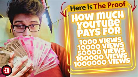 Once you have more than the minimum amount (usually $100), your earnings will be transferred directly to your how much does youtube pay? How much Youtube pays for 1000 views, 10000 views, 100000 views, 50000 views & 1 million views ...