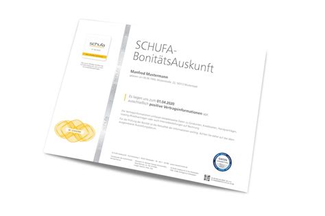 Wer sich für eine mietwohnung. Schufa Bonitätscheck Muster - Schufa Wirtschaftsauskunfte ...