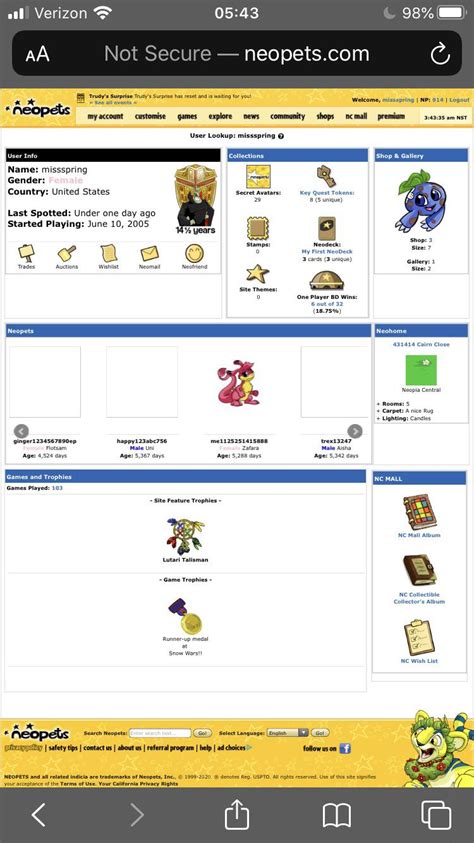 You can also buy items from the official neopets shops, like neopian fresh foods or the magical bookshop. I just got my old account back! Nothing too crazy like what y'all have but I'm happy to be back ...