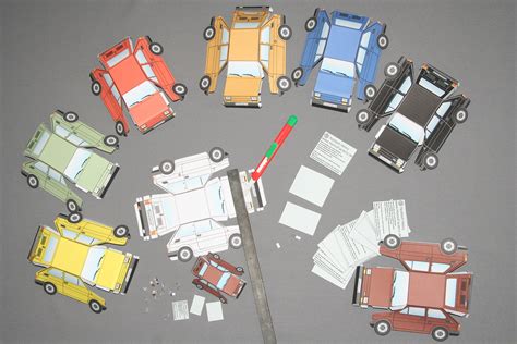 Qualitäts bastel karton a4 + a5 ca. Papiermodell Fiat 126 - HomoFaciens