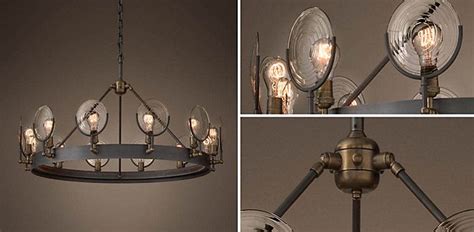 The chiara & sirene lighting collections. Gaslight Lens Chandelier | Restoration Hardware ...