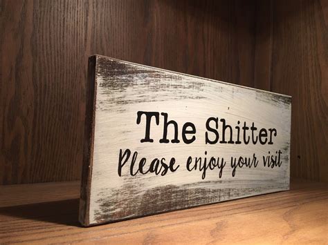 Each pine board will have its own beautiful unique character. bathroom rustic wood sign, farmhouse style, home decor ...