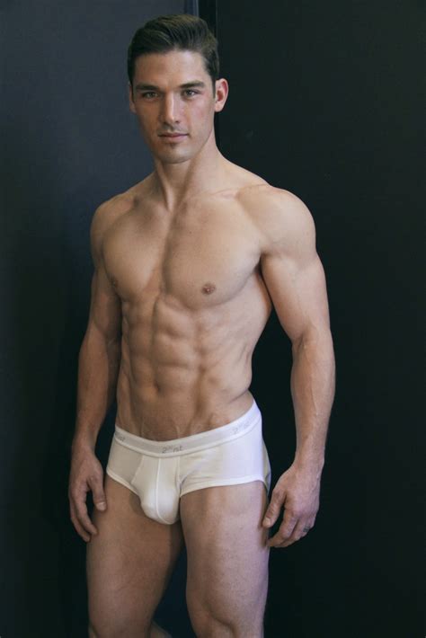 Here we have a lot of pics of amatuer men and models in their tight white underwear showing us what bulges beneath their trousers. Hunksinspeedos: Kerry Degman casting pics in White Briefs