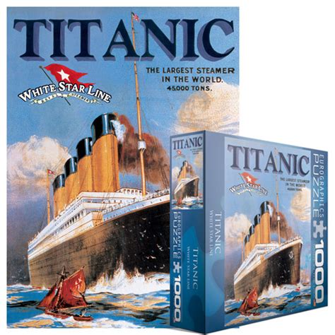 Large selection of premium online jigsaw puzzles. Titanic - White Star Line, 1000 Pieces, Eurographics ...