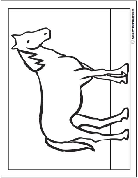 Free coloring pages to download and print. Horse Coloring Page: Riding, Showing, Galloping