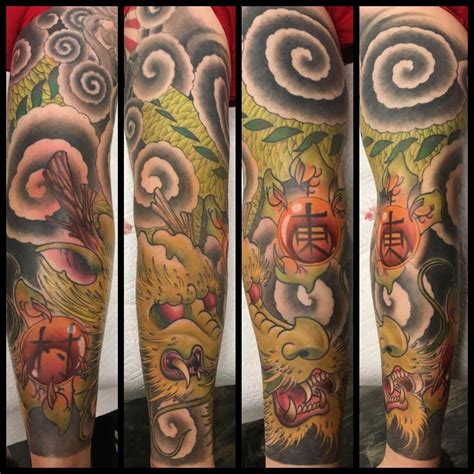 While earth has shenron as their dragon who grants wishes, namek has porunga. Awesome Dragon Ball Z Shenron Tattoo Sleeve | Best Tattoo ...