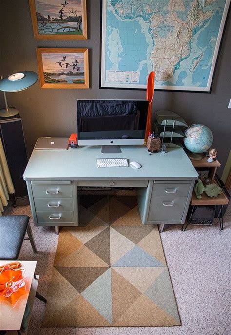 Those plastic mats that sit under desks aren't exactly attractive, nor are they earth friendly. DIY chair mat using carpet squares! | Office chair mat, Chair mats, Wooden chair plans