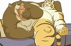 chubby furry anthro e621 balls grizzly feline closed muscular