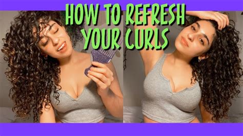 Refreshing curly hair means getting back the bounce in them. HOW I REFRESH MY CURLS!! - YouTube