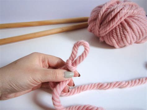 If you pull the two ends, that slipknot slips through and gets smaller and smaller, until you have this. Knitting Basics | How to make a slip knot