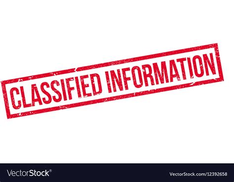 A piece of information that is only known by one person or a few people and should not be told…. Classified Documents Stamp - Docs