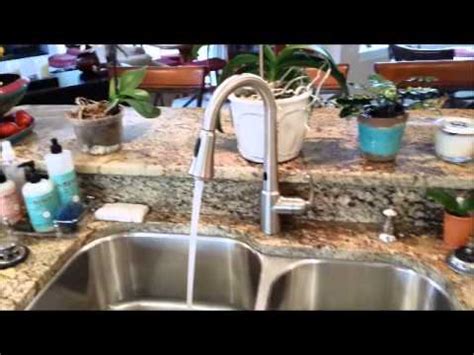 The touchless kitchen faucet is the latest innovation in the field of sink taps. Moen motion sense hands free kitchen faucet - YouTube