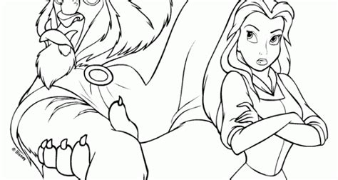 Bella e la bestia disney da colorare. Disegni Da Colorare Di La Bella E La Bestia