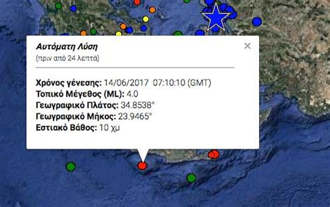 Σύμφωνα με το γεωδυναμικό ινστιτούτο, το χτύπημα του εγκέλαδου ήταν 3,5 ρίχτερ. ΣΕΙΣΜΟΣ ΤΩΡΑ ΣΤΗΝ ΚΡΗΤΗ!!! | TASTV.gr | Τα νέα της Πέλλας LIVE