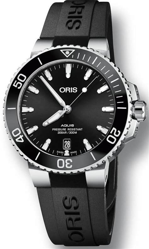 Buy oris men's watches online for sale at certified watch store. Oris Watch Aquis Date Rubber 01 733 7732 4134-07 4 21 64FC ...