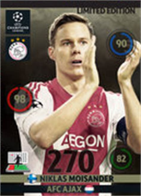 Moisander was born in turku, where he played for the local tps youth team before moving to afc ajax. Adrenalyn XL 2014/15 Football Trading Cards