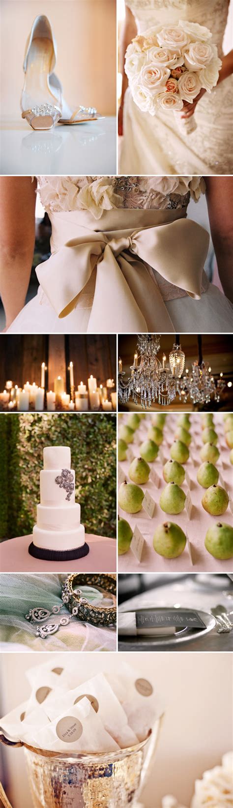 {color palette love} time for blueberry ice cream. Ivory, Champagne and Silver Wedding Color Palette ...