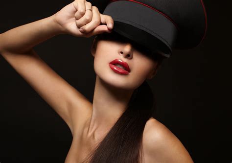 Red lips hd wallpaper : Girl model red lips lipstick face hand hair shoulders black background wallpaper | 8000x5622 ...
