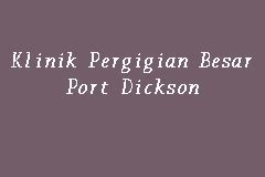 875, taman mewah,1st mile,jalan pantai port dickson 71000 negeri sembilan. Klinik Pergigian Besar Port Dickson, Klinik Pergigian in ...