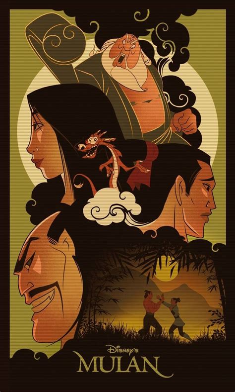 Konsep yang ada pada poster karakter film mulan ini pun demikian. Mulan - Disney ♡ Pixar and more | Mulan disney, Disney posters