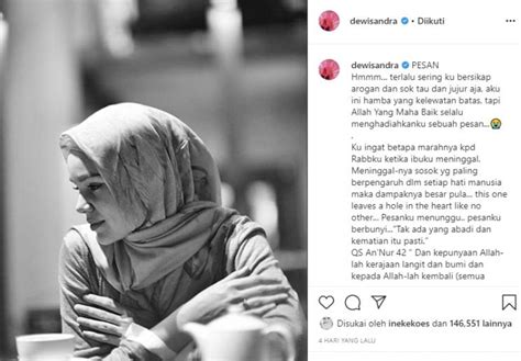Alangkah herannya aku melihat orang ini.. Dewi Sandra Sempat Curhat Soal Kematian 4 Hari Sebelum ...