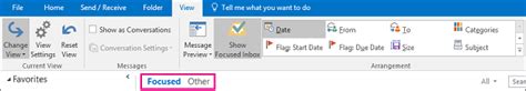 If you're moving from focused to other, select move to other if you want only the selected message moved. Focused Inbox for Outlook - Office Support