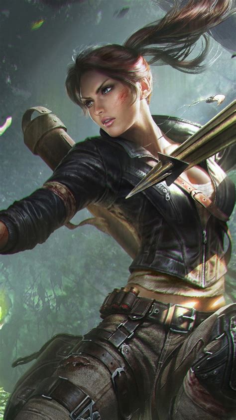 2160x3840 Lara Croft Tomb Riader Digital Art Sony Xperia X,XZ,Z5 ...