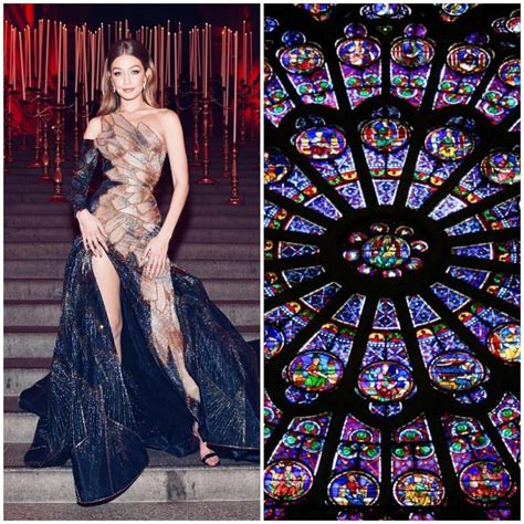 See pictures and shop the latest fashion and style trends of gigi hadid, including gigi hadid wearing cutout dress, evening dress, print dress and more. #GigiHadid wore a #Versace's stained glass dress at the # ...