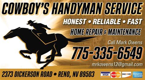 Hire the best handyman services in reno, nv on homeadvisor. Cowboys Handyman Services - Handyman - 2373 Dickerson Rd ...