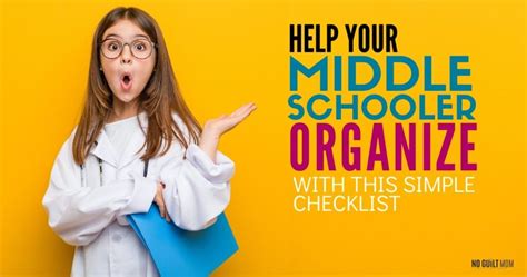 The interview was all conducted online. How to Help Your Middle Schooler Organize with this Simple ...