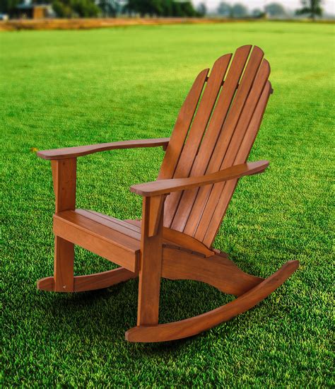 Shop in a variety of styles and colors to match your aesthetic. Mainstays Wood Adirondack Rocking Chair, Natural - Walmart ...