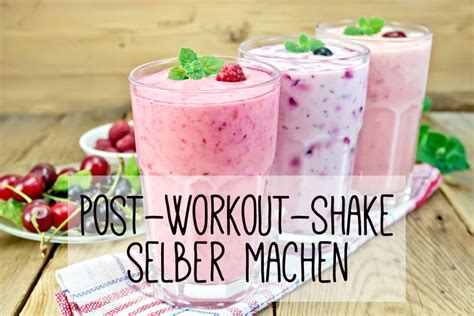 Maybe you would like to learn more about one of these? Post-Workout-Shake selber machen - mit diesem Rezept klappt's!