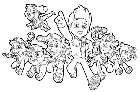 Paw patrol rescue team in action this coloring page shows the paw patrol team in action. Paw Patrol Coloring Pages | Free Printable Coloring Page