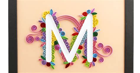 See more ideas about flower template, paper flowers diy, giant paper flowers. 46+ Design Paper Quilling Letter M Images - picture