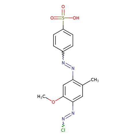 00071858, 00141770, 00196890, 00121960, 00062180, 00105636, 00004162, 00122547, 00009577, 00047757. Benzenesulfonic acid, 4-[[4-(chloroazo)-5-methoxy-2 ...