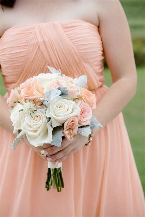 The unity cross and unity heart. Pretty In Peach Wedding | Peach bridesmaid dresses, Peach ...