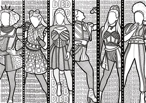 Twisty noodle coloring pages letters. Six the musical colouring in | Barbie coloring pages ...