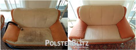 Informieren sie sich über polsterreiniger für sofa. Weißes Sofa mit normaler Verschmutzung gereinigt ...