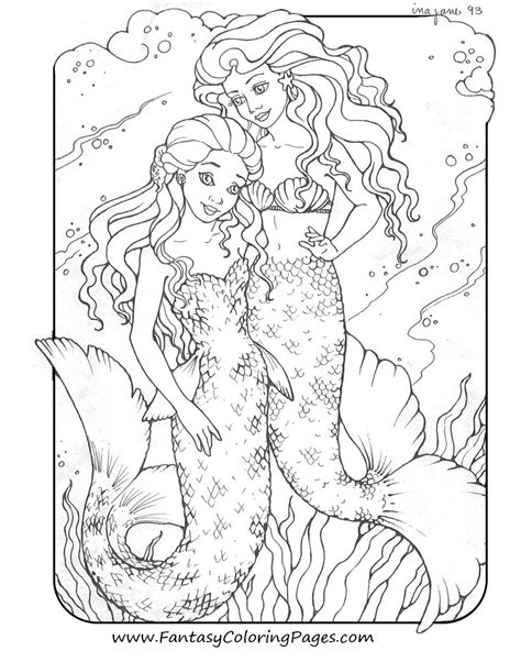 Discover our mermaid coloring pages. Fantasy Coloring Pages | Mermaid coloring book, Mermaid ...