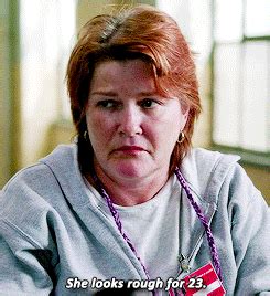 Main characters note piper, alex, red, nicky, pennsatucky, morello, big boo, suzanne … black inmates note sophia, janae, vee, miss claudette, alison, adeola. gif mine other 3k oitnb Orange is the new Black loved this ...