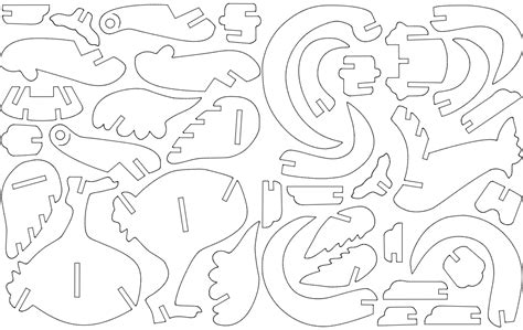 Ich muss das mittels wasserstrahl in cortenblech schneiden. Rooster 3D Puzzle dxf File Free Download - 3axis.co